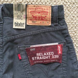 LEVI'S 559 Relaxed Grey Corduroy Jeans